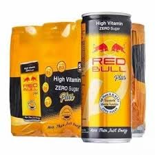 Image of RedBull Plus Energy Drink 250ml (Pack of 12 Cans X 250ml Each) Imported.