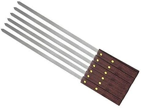 GTHTUHFD Grill Utensilsstainless Steel Skewers For Grilling,Long Handle Barbecue Needle Skewers For Grillingfor Camping Picnic Picnic