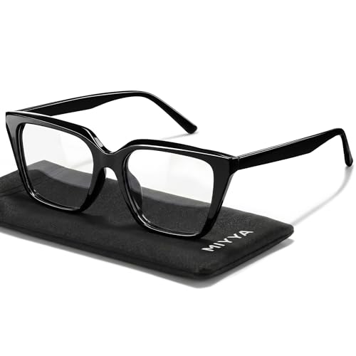 Image of miyya Blue Light Glasses for Women - Oversized UV & Blue Light Blocker Chunky Frames, Stylish Eyewear Access