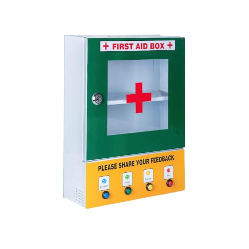 Image of By VP INDUSTRIES (Combo) First Aid Box with Smiley Feedback System