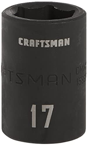 CRAFTSMAN Shallow Impact Socket Metric 1/2-Inch Drive 17mm (CMMT15865)