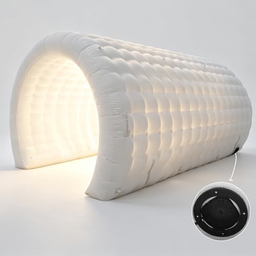 XRMUSK 18FT Inflatable Tunnel Sport Entrance White Tunnels...