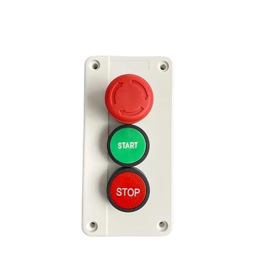Bouton poussoir Start Stop KLVN arrêt d'urgence rouge vert pour circuit 600V 10A