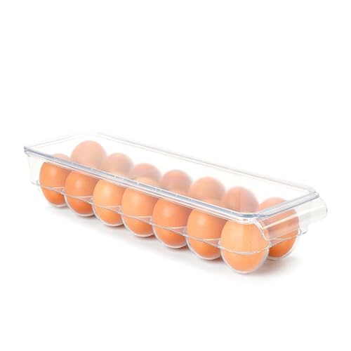 CABLEPELADO Organizador huevos para frigorífico, Organizador Huevera Frigorífico, Huevera de plástico, Estuche huevos...