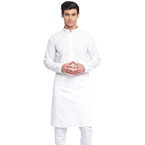 Image of Sanwara Men's Cotton Relaxed Kurta