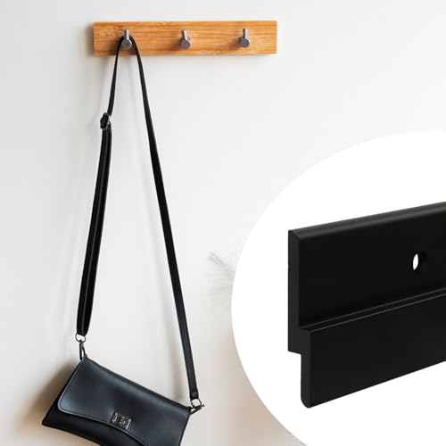 Tighall 4pcs Black French Cleat 12 Inch Picture Hanger Z Clips Wall Mounting Bracket Z Hanger for Hanging Wall Painting, Mirrors, Cabinet with Screws Hardware - Thumbnail 4