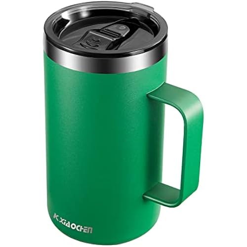 KXIAOCHEN 20 oz Insulated Coffee Mug, Coffee Cup with Lid and Wide Handle