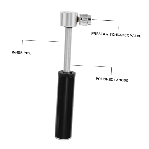 Inflador portátil de neumáticos de bicicleta mini de aluminio 120 PSI 3