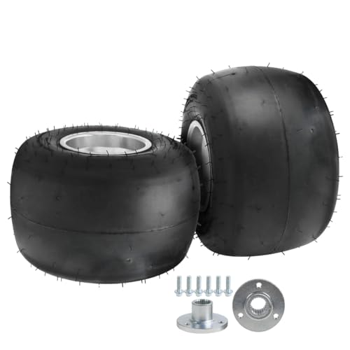2pcs 11x7.10-5 Rear Tire Rim Wheel with 23T Rear Axle