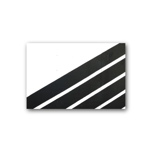 Toile murale rayures diagonales noires tableau deco contemporain