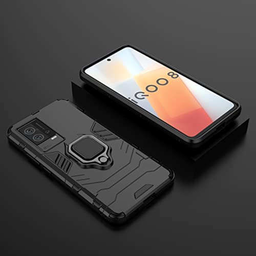 Coque Vivo iQOO 8 pour éviter les chutes avec support arrière noir - 5