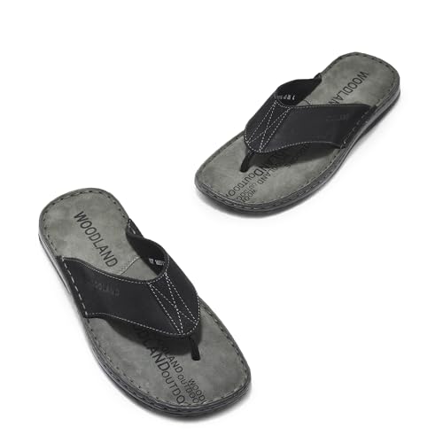Image of Woodland Men's Leather Slippers