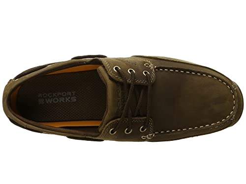 Image of Rockport Works Men's Sailing Club 3 Eye Tie Boat Shoe