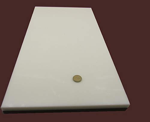 HDPE (High Density Polyethylene) White Sheet .625" (5/8") x 12" x 24" 1 pc