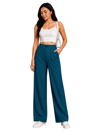 Image of Womens NS Lycra Korean High Waist Straight Pants