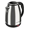 Chaleira Jarra Elétrica Inox, 1,8 Litros, Desligamento Automático, Alça Isotérmica, Trava de Segurança (110)