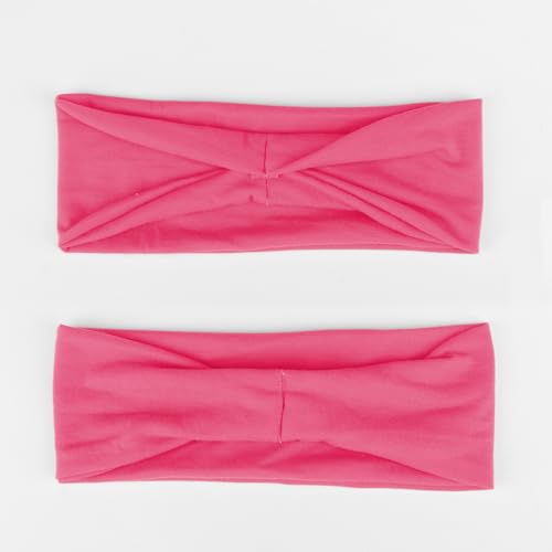 Image of DRESHOW Yoga Sports Headbands for Women Elastic Non-Slip Headbands Workout Running Hair Bands 6 Pack