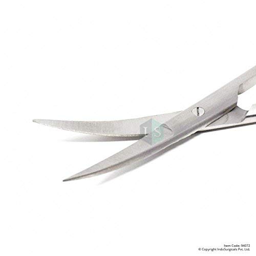 IS IndoSurgicals Cuticle Scissors, Stainless Steel, Curved, (4 Inch) - Image 2 thumbnail