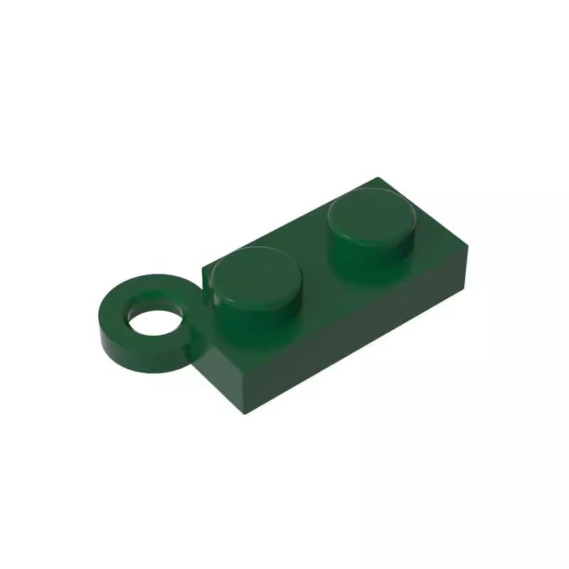 Gobricks 2429 Hinge Hinge Plate 1x4 Swivel Base 50 Pieces GDS-807 Compatible with Lego Building Blocks Color:Dark Green — image 1