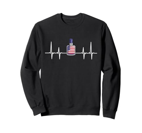 4th Of July Heartbeat Nail Polish Sweatshirt
