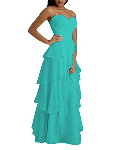 Robe de demoiselle d'honneur cocktail et anniversaire turquoise dos nu taille 60 plus