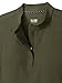 KOI Next Gen Driven Women's 4-Pocket Mandarin Collar Scrub Top Olive Green L