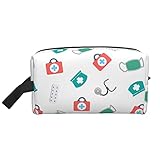Kosmetiktasche für Frauen, Krankenschwester, Medizin, Kulturbeutel, geräumige, wasserdichte Kosmetiktaschen mit Reißverschluss, Zubehör, Organizer für Mädchen, Frauen, Freundin, Ehefrau