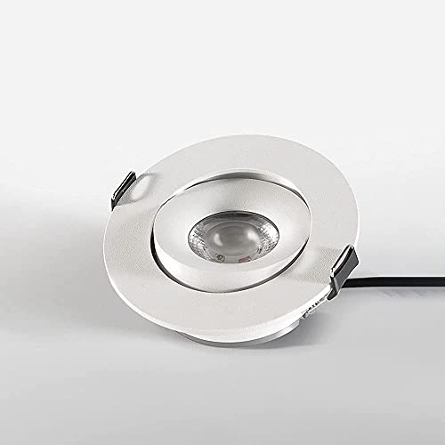 BUNCC Iluminación empotrada Focos de Acento para Interiores Foco Empotrado LED, Lámpara de Techo empotrada, Foco direccional Ajustable de 12 W, Focos de Techo para Sala de Estar