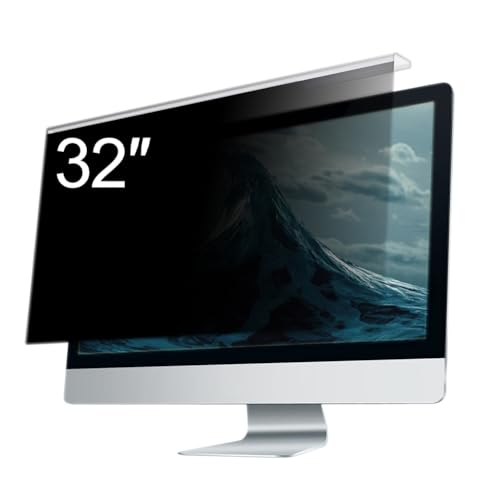 Pantalla de privacidad de 32 pulgadas y protector antirreflejos para monitor colgante de oficina