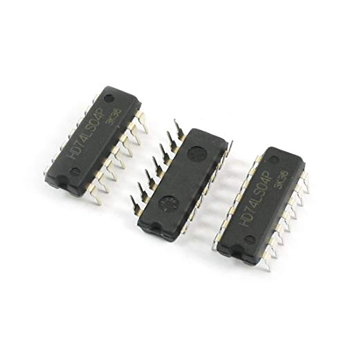 NEW LON0167 74LS04 Dual Row 14Pin DIP14 a través del orificio PCB Montaje en superficie Hex Inversor Lógica IC 3Pcs(74LS04 Zweireihig 14Pin DIP14 Durchgangsloch PCB Oberflächenmontage Hex Inverter Log