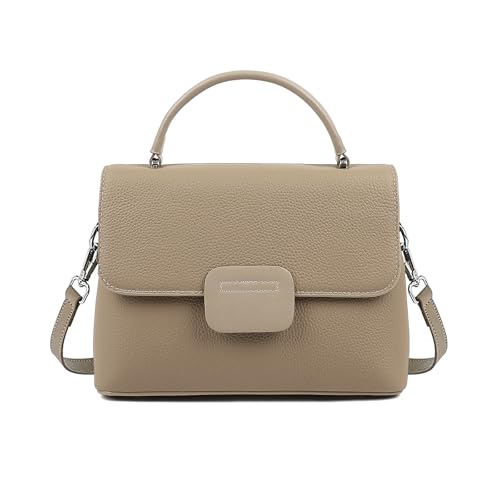 25% off - MFFOR Genuine Leather Shoulder Bag, Top Handle Handbag, Crossbody Bags for Women, Satchel Purse with...