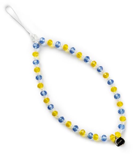 Image of Ringke Beaded Strap Compatible for Cell Phone Case, Cute Aesthetic Stone Beads Charm Keychain Wrist Hand Bracelet Strap for Phone Cover Decoration Accessories for Women, Girls