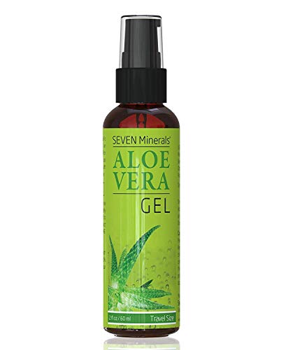 Seven Minerals, Travel Size Aloe Vera Gel with Freshly Cut Pure O...