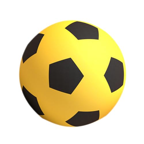 Milisten Fútbol Silencioso Bola Interior Mini Fútbol Juguetes De Fútbol Bola Tranquila Balón De Fútbol Bola De Fútbol Suave Fútbol Sala Suave Yellow Espuma De Poliuretano