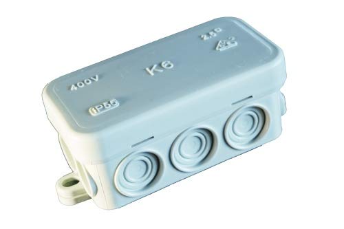 Lot de 10 boîtes de dérivation pour pièces humides K6 (EM009) 80 x 43 x 34 mm