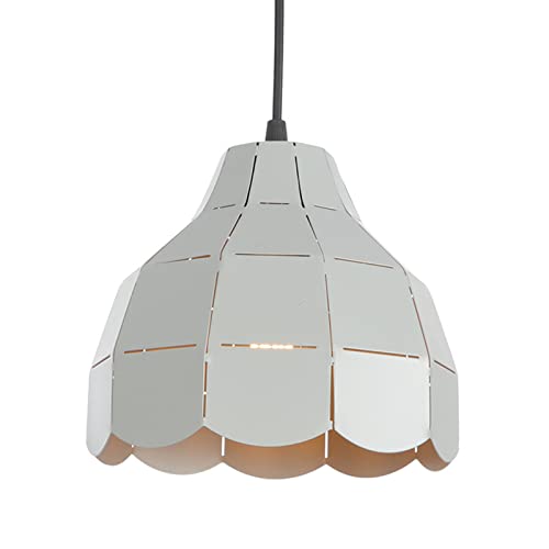 Lustre Moderne Suspension Orange 30cm Plafonnier Métal