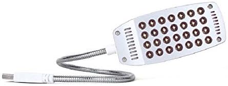 Small Black Table lamp USB Light with Switch LED Light Reading Desk Lamp Mobile Power Light Computer Night Light Bedside Lamp (Color : White) (Pink)