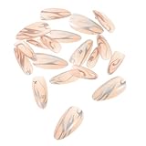 TOYANDONA Silberne Flammen Künstliche Fingernägel mit Nieten – 24 Kurze Press Nägel...