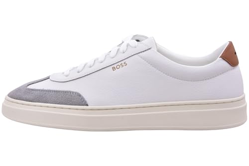 Image of BOSS Men's Kieran Smooth Leather Tennis Sneaker