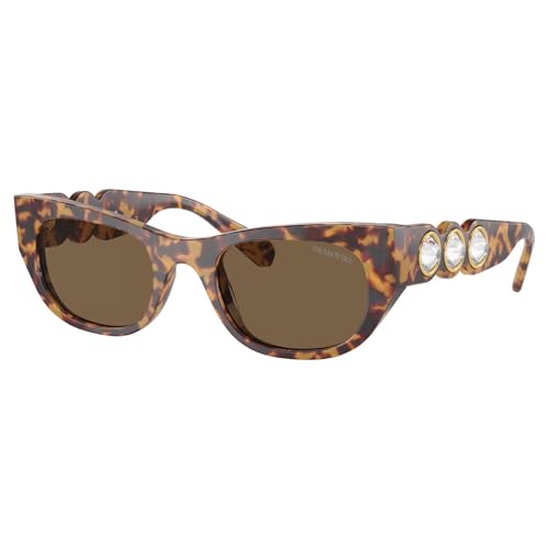 Swarovski Lunettes de soleil forme ovale SK6022 marron pour femme