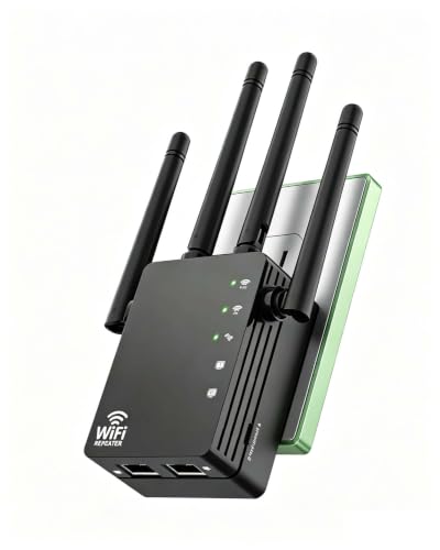 Image of WiFi Extender Signal Booster for Home, WiFi Extender, Long Range up to 12880 Sq Ft and 105 Devices, Internet Extender WiFi Booster, WiFi Repeater with Ethernet Port, Signal Booster