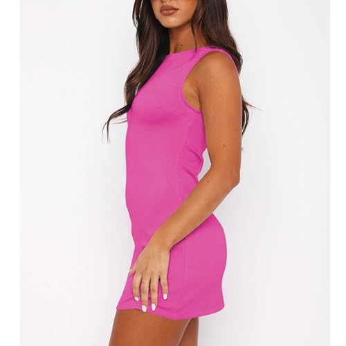 Legou Vestido feminino justo cintura quadril vestido sem mangas, Azul, cinza, GG