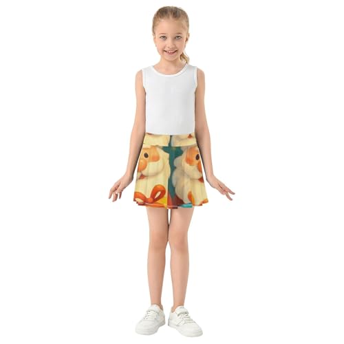 Joisal Girls Skorts Athletic Shorts Toddler Tennis Skirts Dance Flowy Skirt Cute Santa Claus 3t3