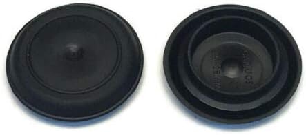 (100 Pack) 1" Inch Black Rubber Flush Mount Hole Plug - Sheet Metal Auto Body Panel