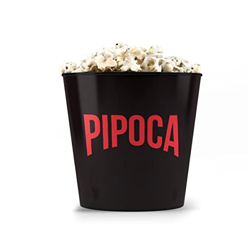 Balde De Pipoca 3,5 Litros - Hora da Maratona - Preto