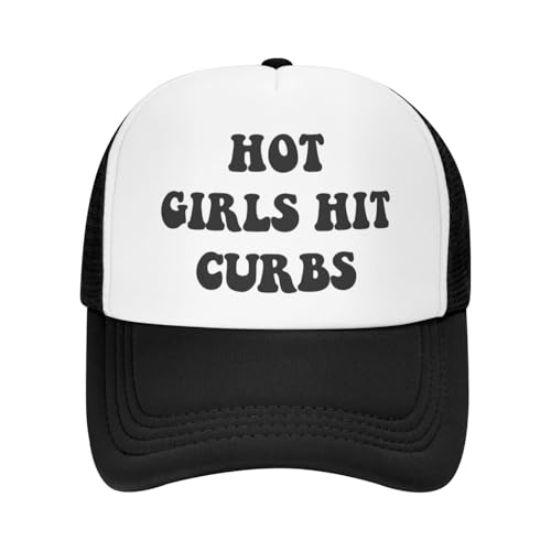 Funny Trucker Hat I Shaved My Bush for This? for Women and Men Baseball Cap Breathable Meshblack