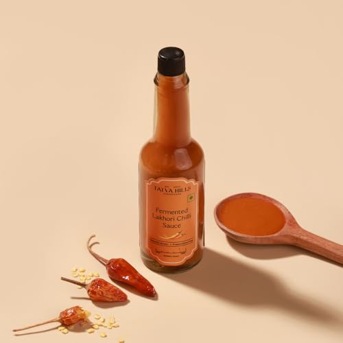 Image of TatvaHills Superfoods Fermented Lakhori Chilli Sauce | Hot & Spicy | Himalayan Aged Chillies | No Preservatives | Perfect for Noodles, Momos, Pizza & Dips | 60g