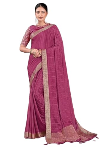Sari traditionnel en crêpe de soie 11569 : l'élégance indienne haut de gamme