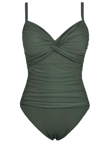 Image of Hilor Womens Underwire One Piece Swimsuit Tummy Control Bathing Suit