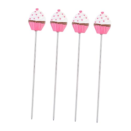 FUNOMOCYA Upgrade Your Baking 4pcs Stainless Steel Cake Tester Stick for Cupcake Muffin Doneness Check